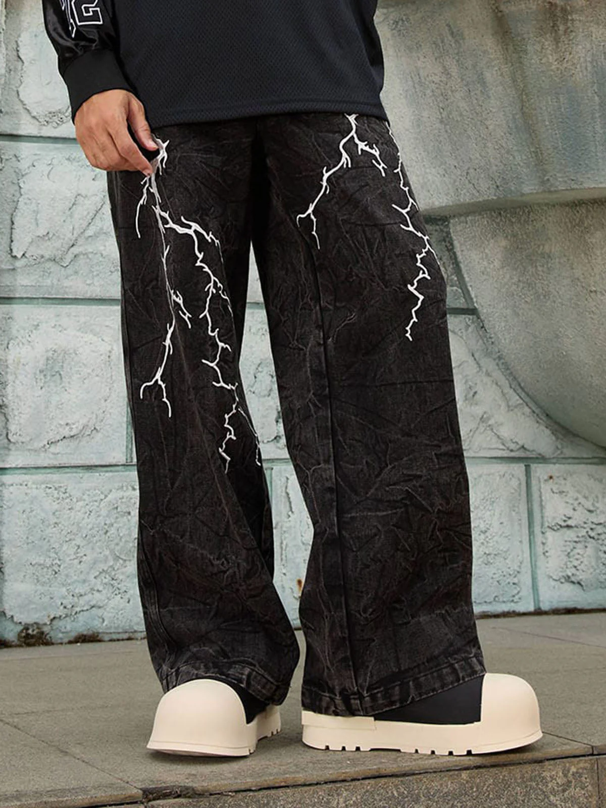 Thesupermade High Street Hip-hop Distressed Washed Jeans - 2185 - Image 8