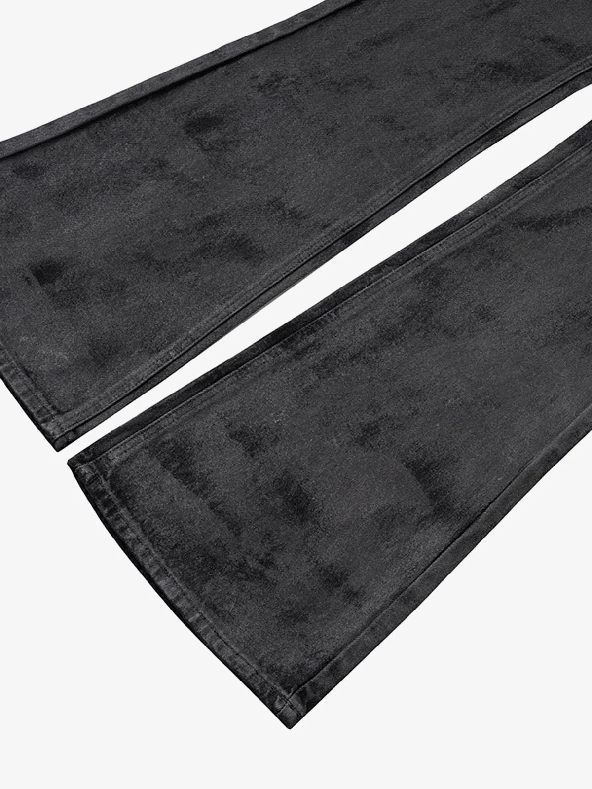 Retro Hand-Brushed Glitter Flare Jeans - Image 5