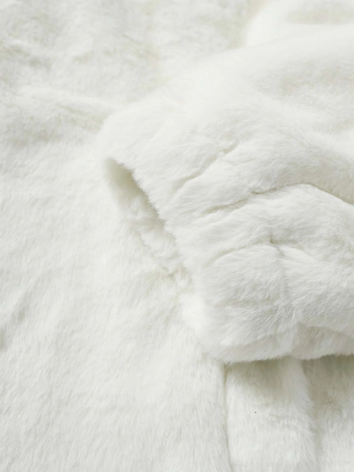 Thesupermade Hip-hop Letter Stand Collar Fur Jacket - 1908 - Image 4