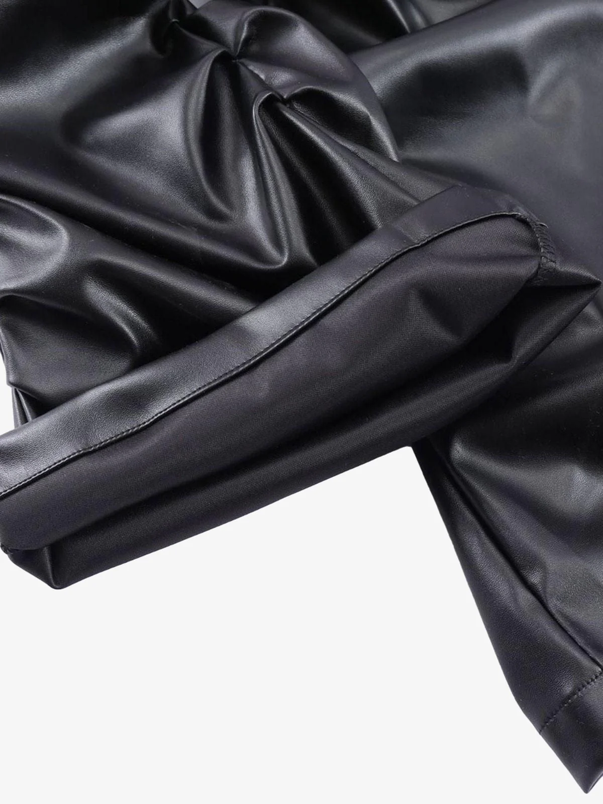 Thesupermade Punk Style Pleated Leather Pants - 2195 - Image 13
