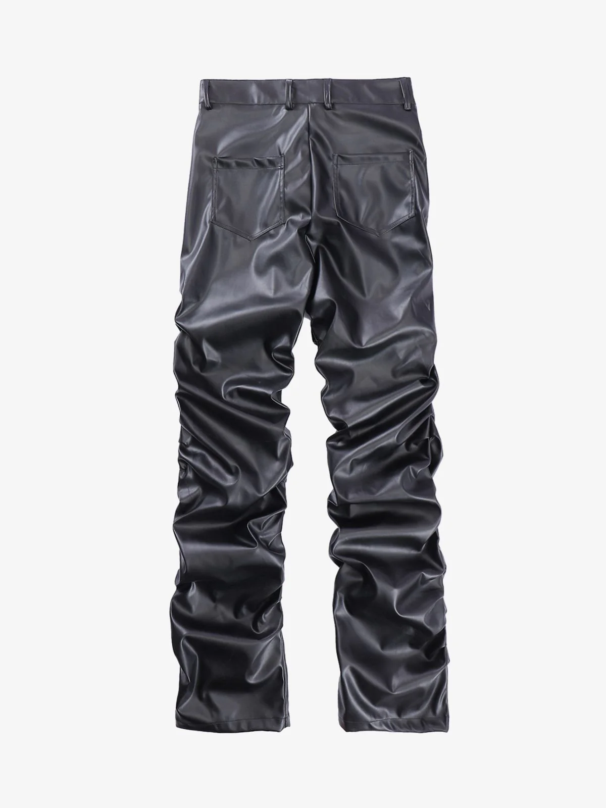 Thesupermade Punk Style Pleated Leather Pants - 2195 - Image 9