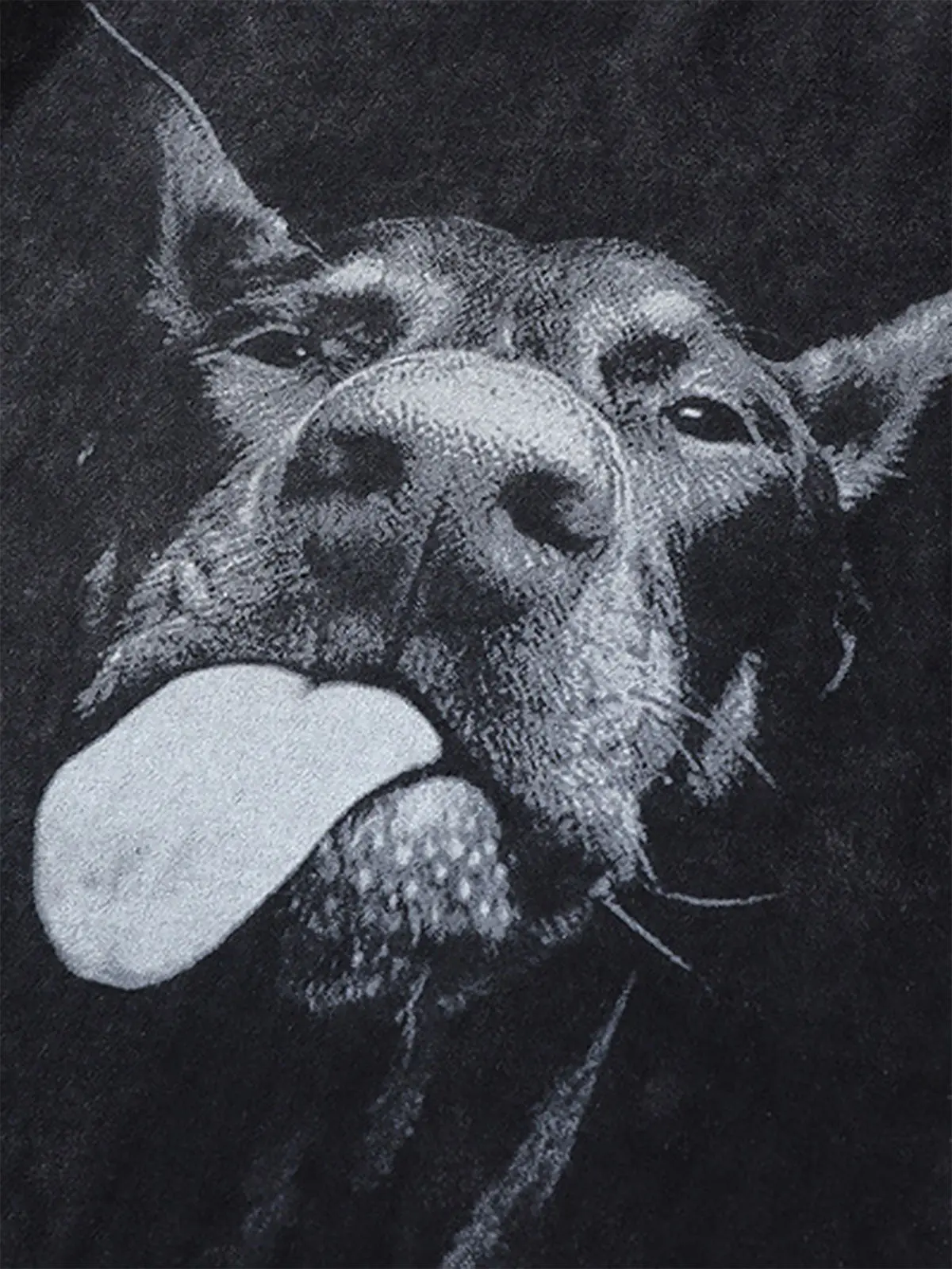 Thesupermade Retro Hip-hop Doberman Print T-shirt - 2172 - Image 2
