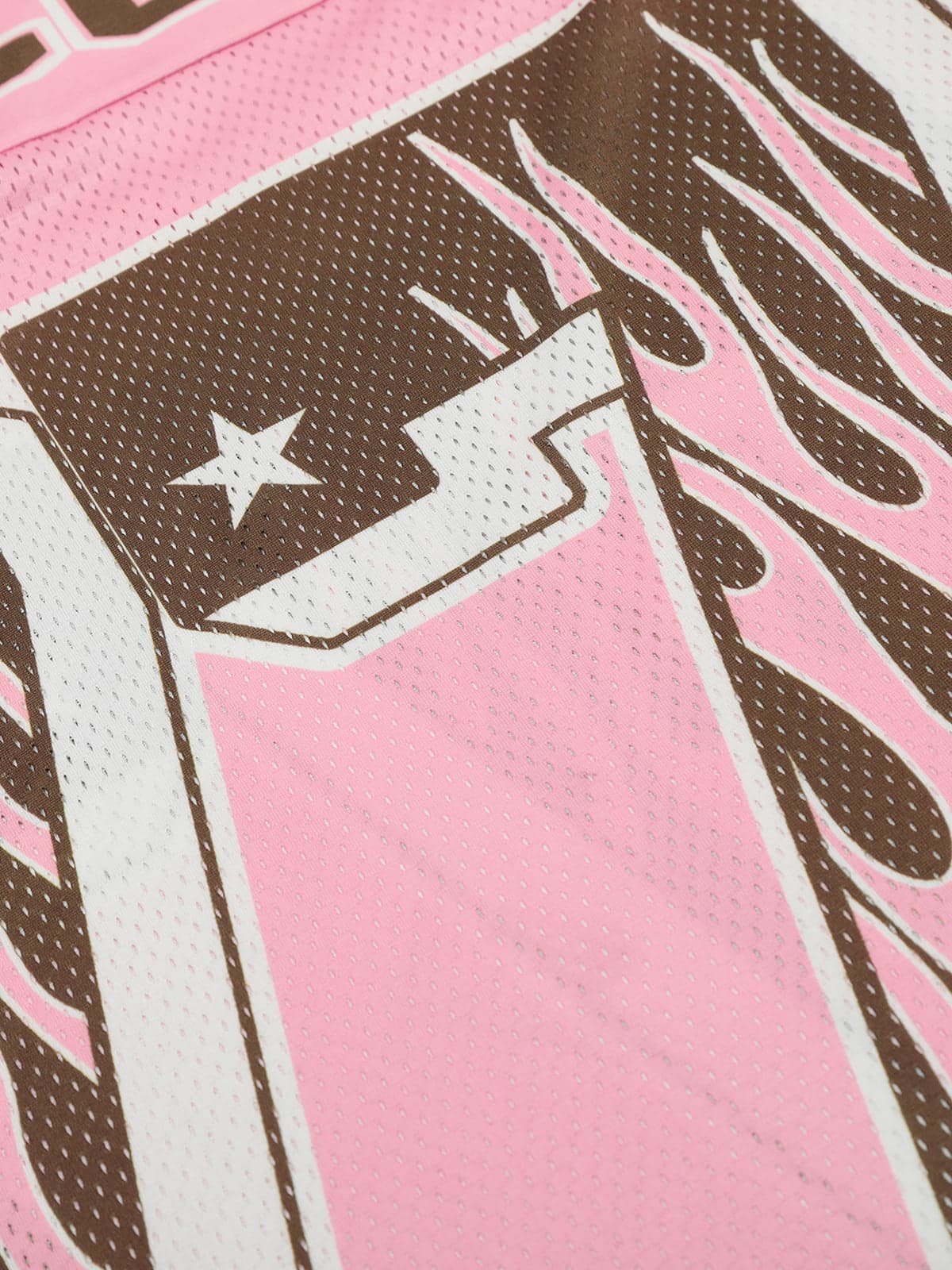 Pink Flame Print Jersey T-shirt - 2390 - Image 10