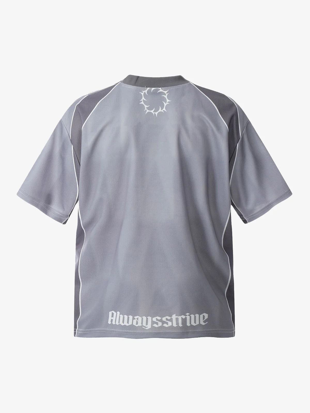 Sports Patchwork Jersey Letter Print T-shirt - Image 2