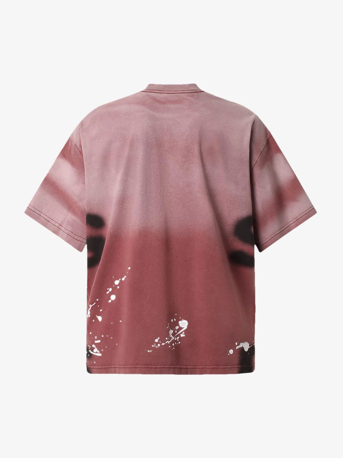 Ink Splash Letter Print T-shirt - 2414 - Image 10