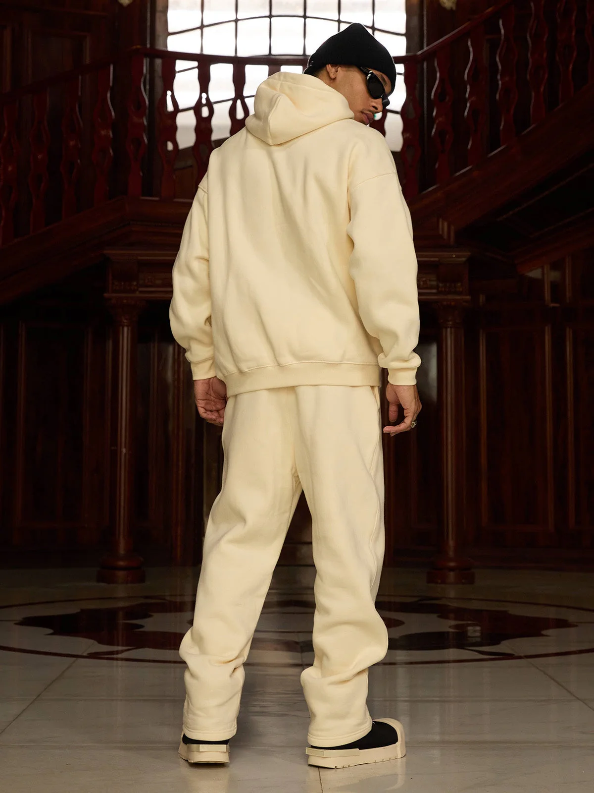 Thesupermade Street Hip-Hop Letters Fleece Tracksuit - 2230 - Image 4