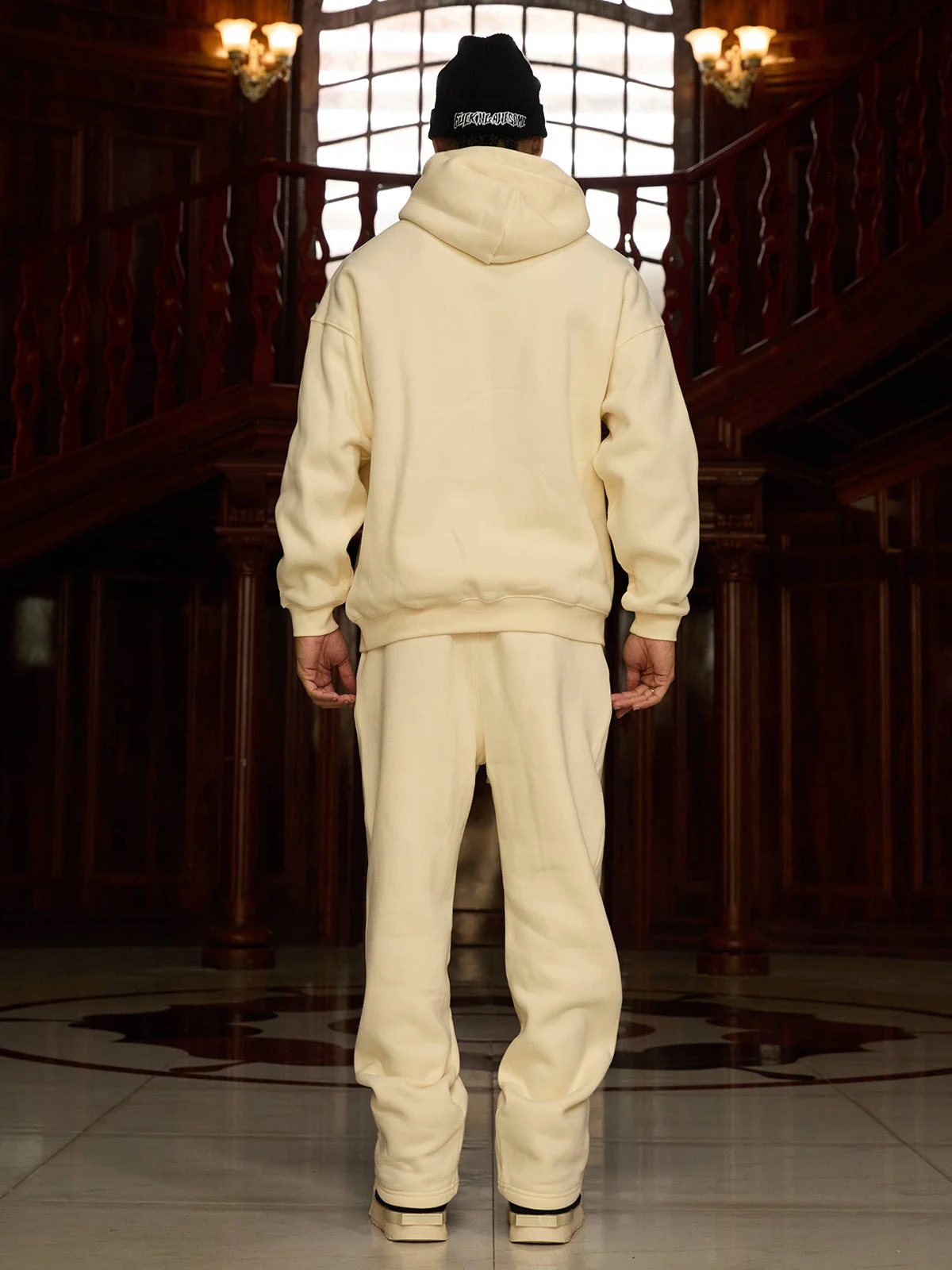 Thesupermade Street Hip-Hop Letters Fleece Tracksuit - 2230 - Image 5