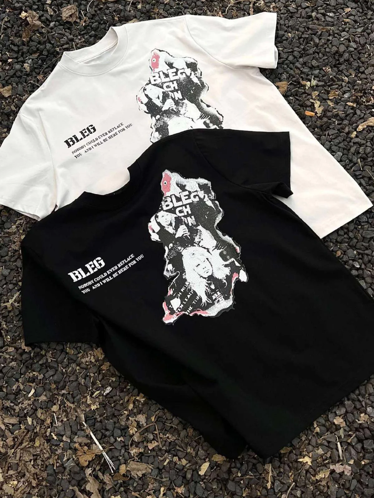 Street Hip-hop Portrait Print T-shirt - Image 5