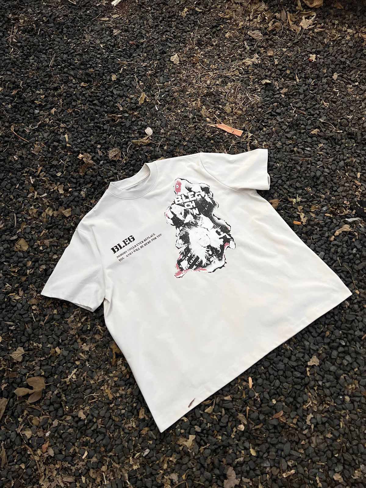 Street Hip-hop Portrait Print T-shirt - Image 6