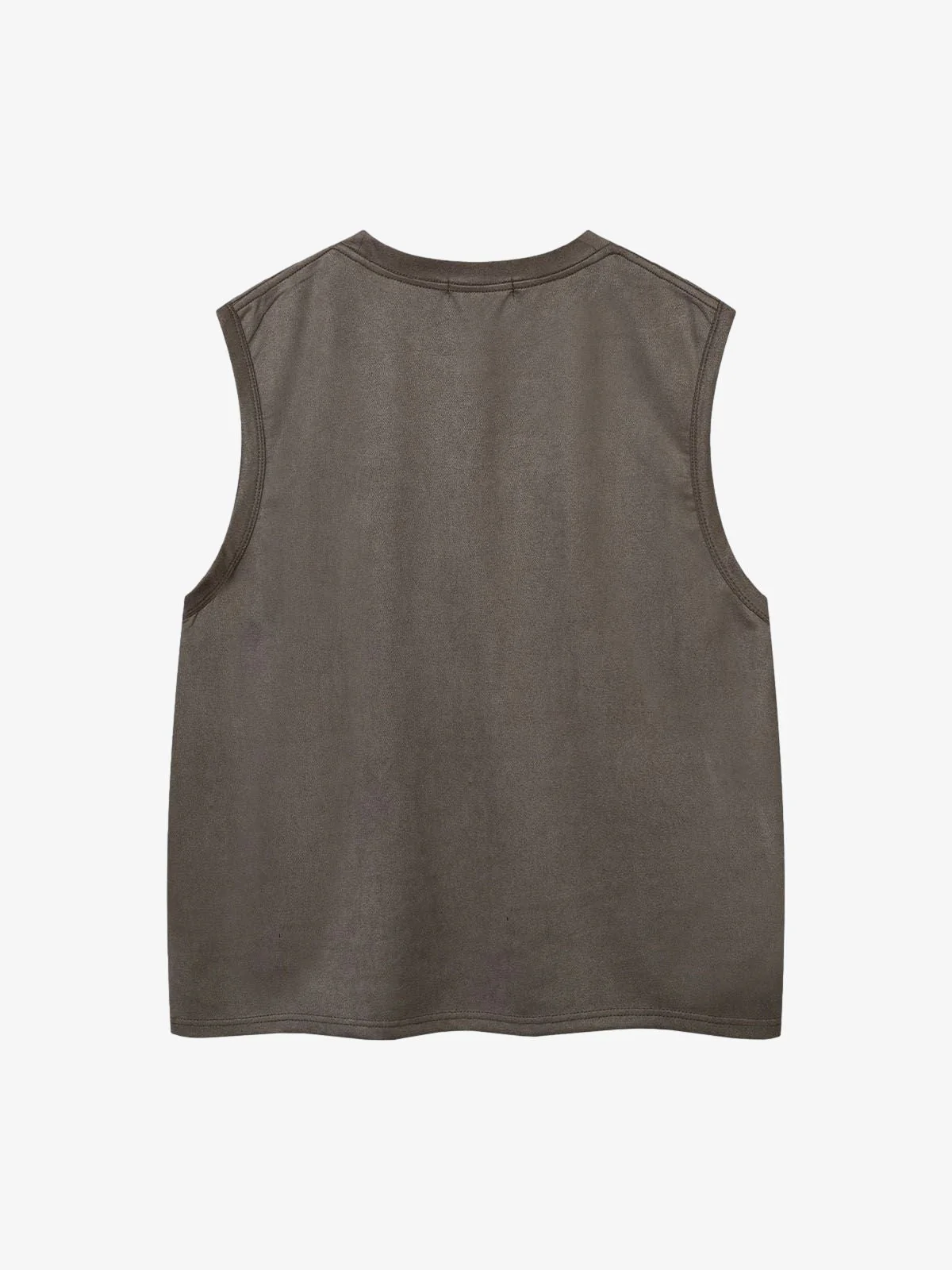 Suede Thorn Embroidered Vest - Image 3
