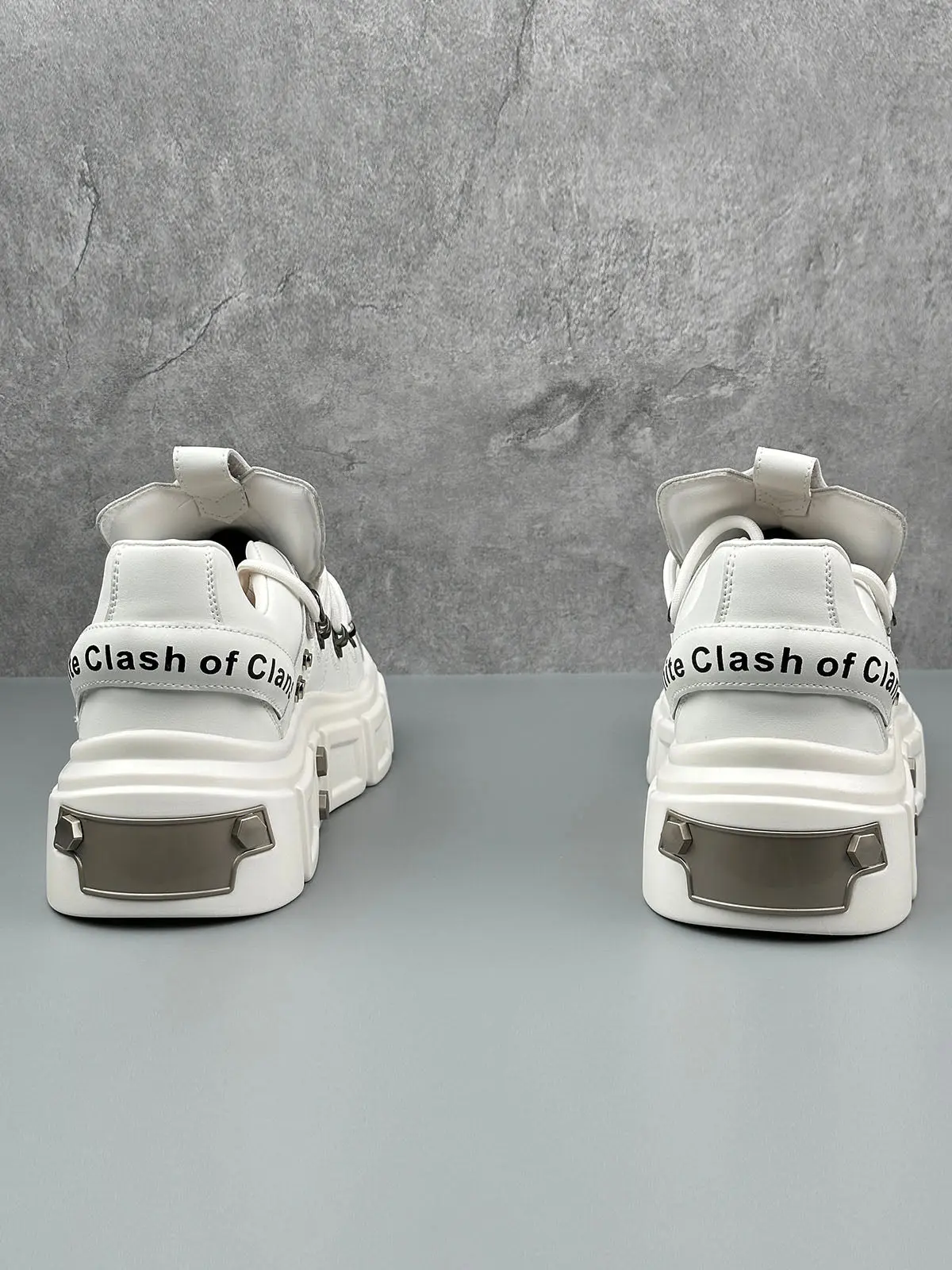 Punk Style Rivet Derby Shoes - Image 14