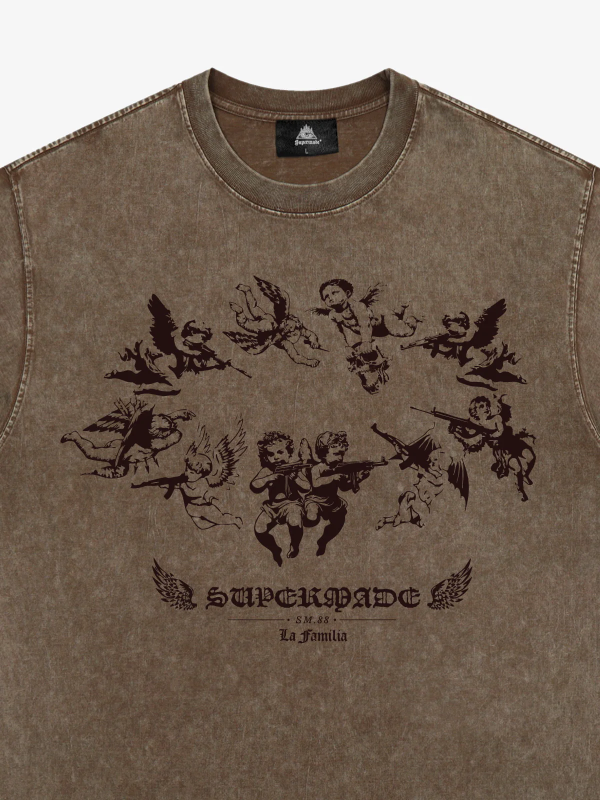 Original Vintage Angel Graphic Print T-Shirt - Image 11