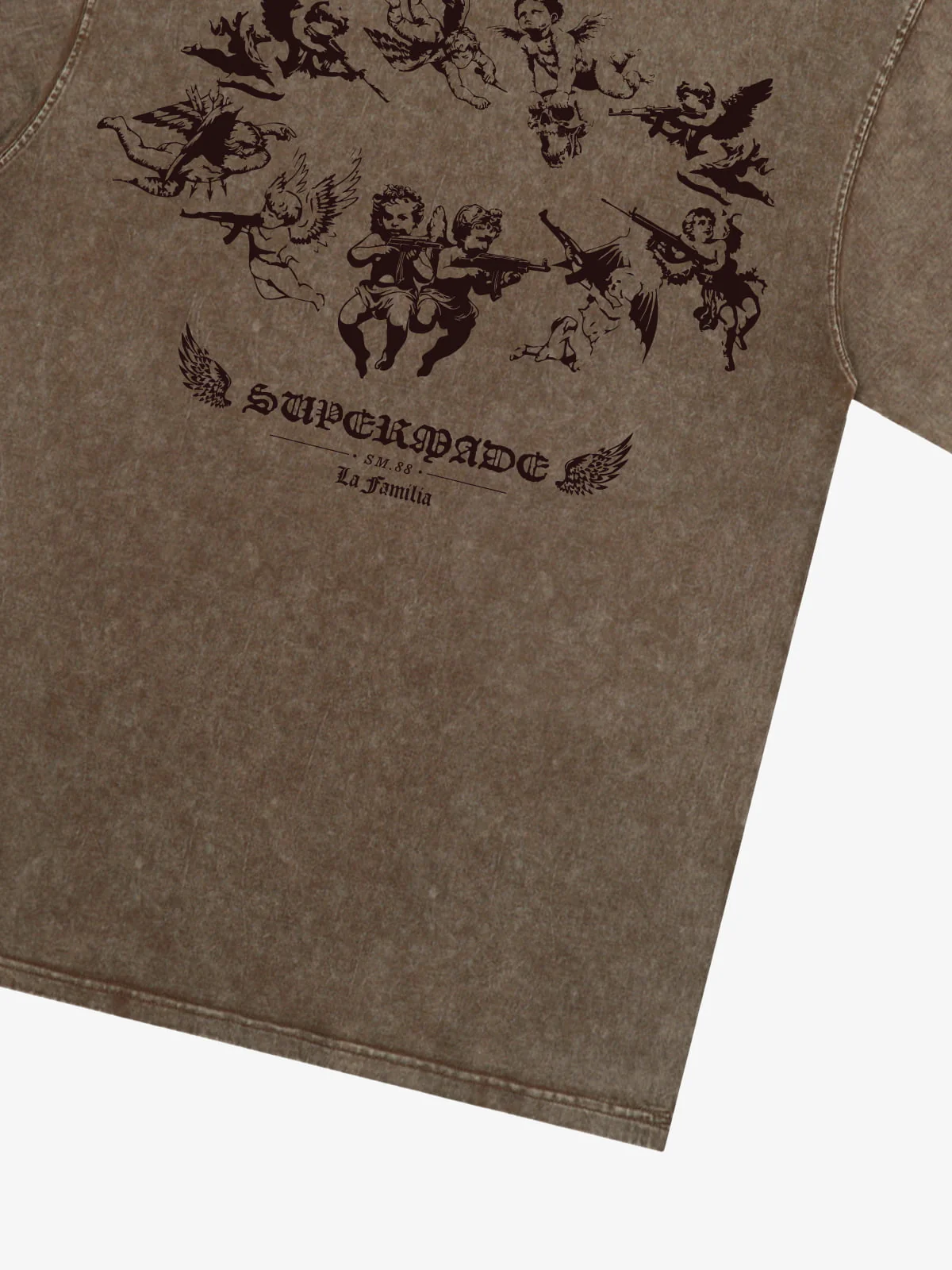 Original Vintage Angel Graphic Print T-Shirt - Image 12