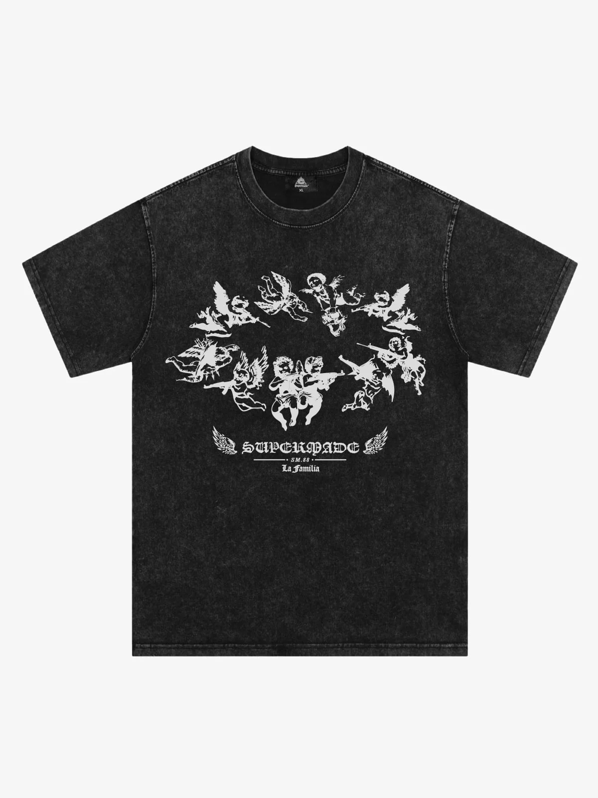 Original Vintage Angel Graphic Print T-Shirt - Image 2