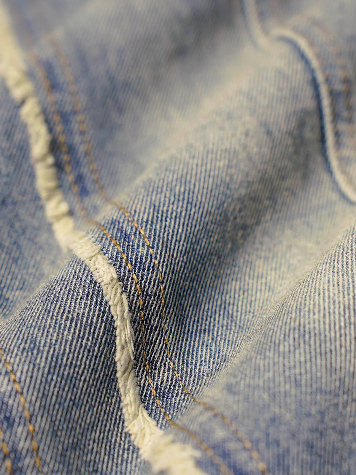 Thesupermade Washed Distressed Raw Edge Baggy Jeans - 2271 - Image 8