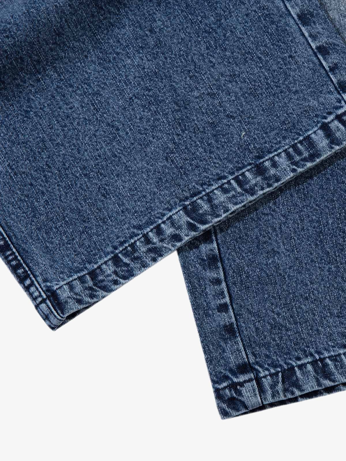 Washed Print Straight Jeans - Image 6