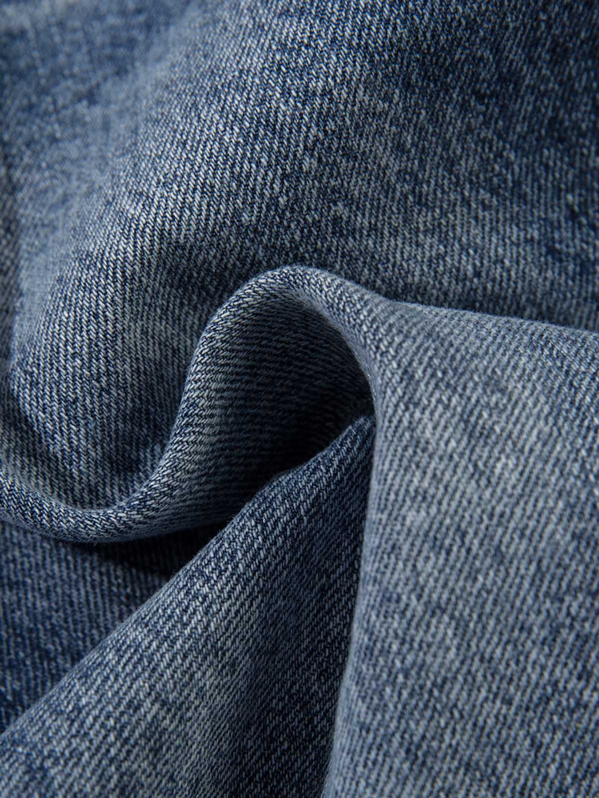 Washed Print Straight Jeans - Image 7