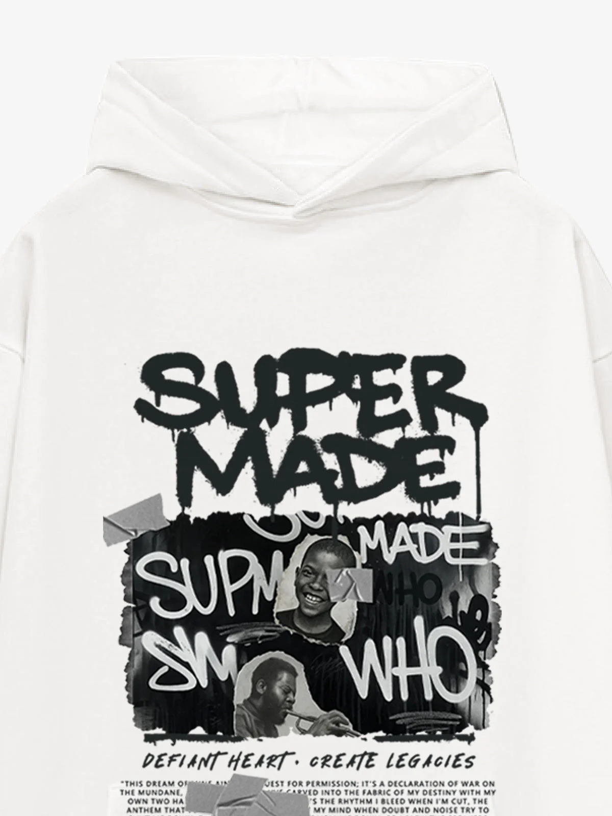 Trendy Retro Graffiti Character Hoodie - Image 10