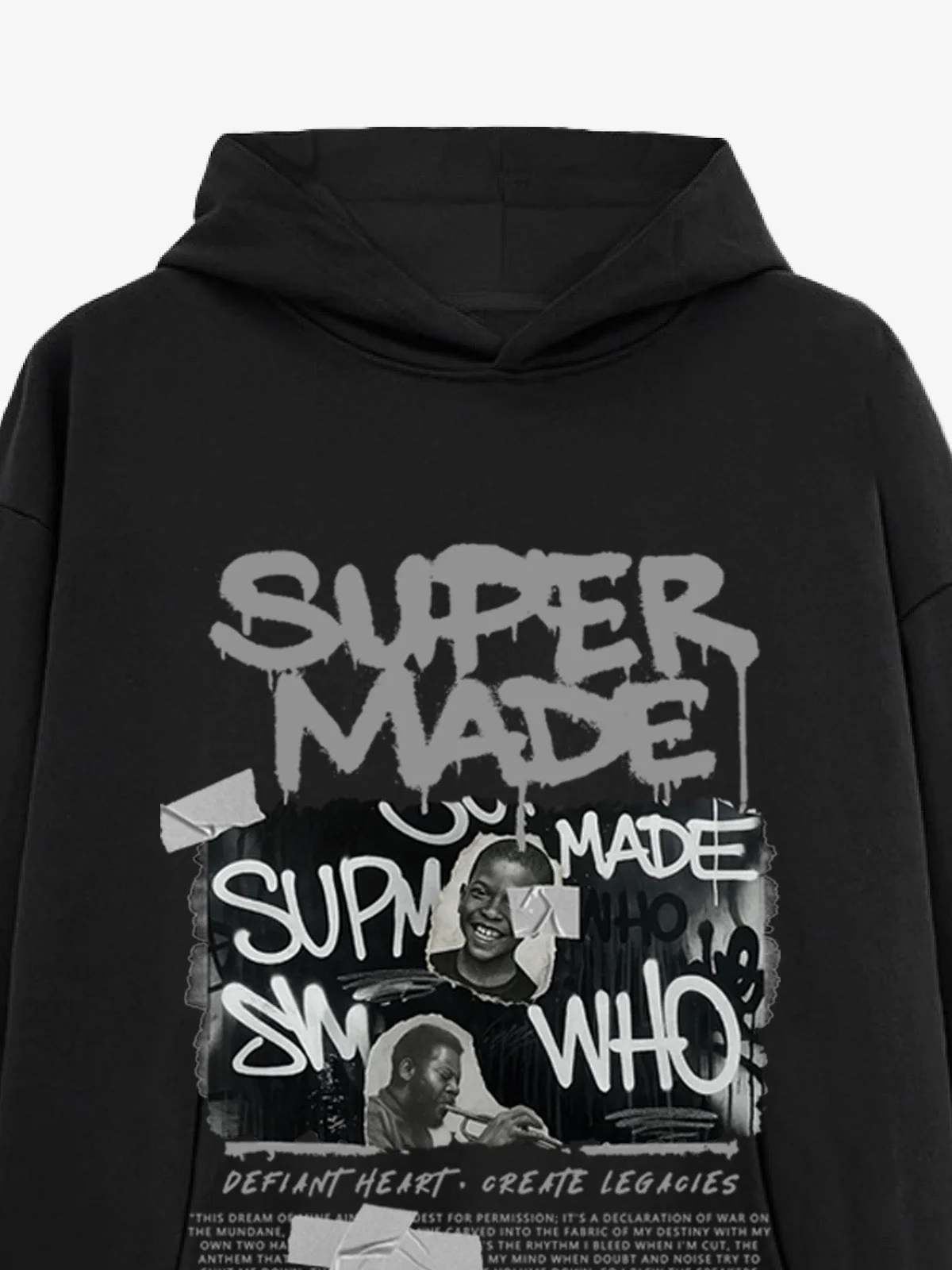 Trendy Retro Graffiti Character Hoodie - Image 11