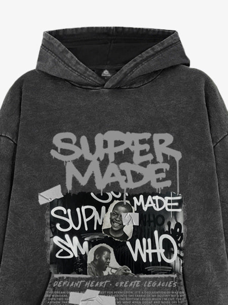 Trendy Retro Graffiti Character Hoodie - Image 12