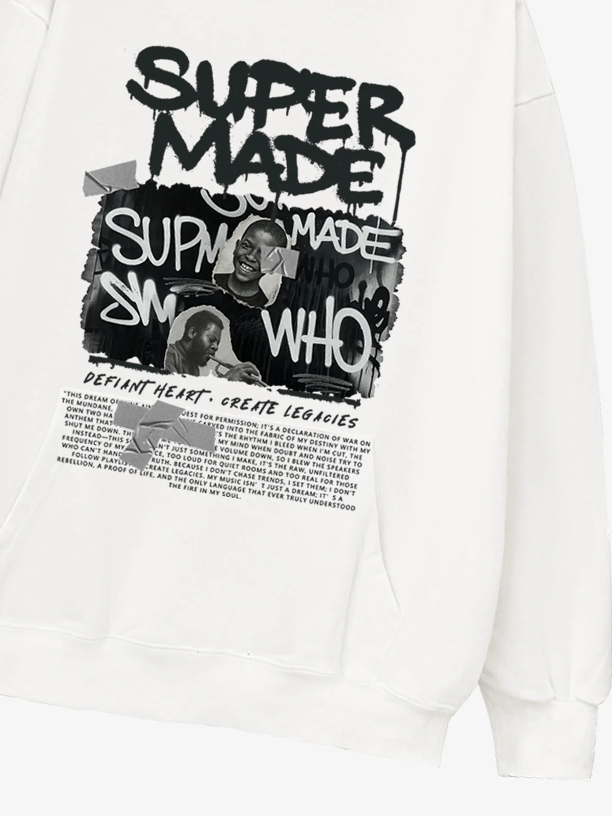 Trendy Retro Graffiti Character Hoodie - Image 13