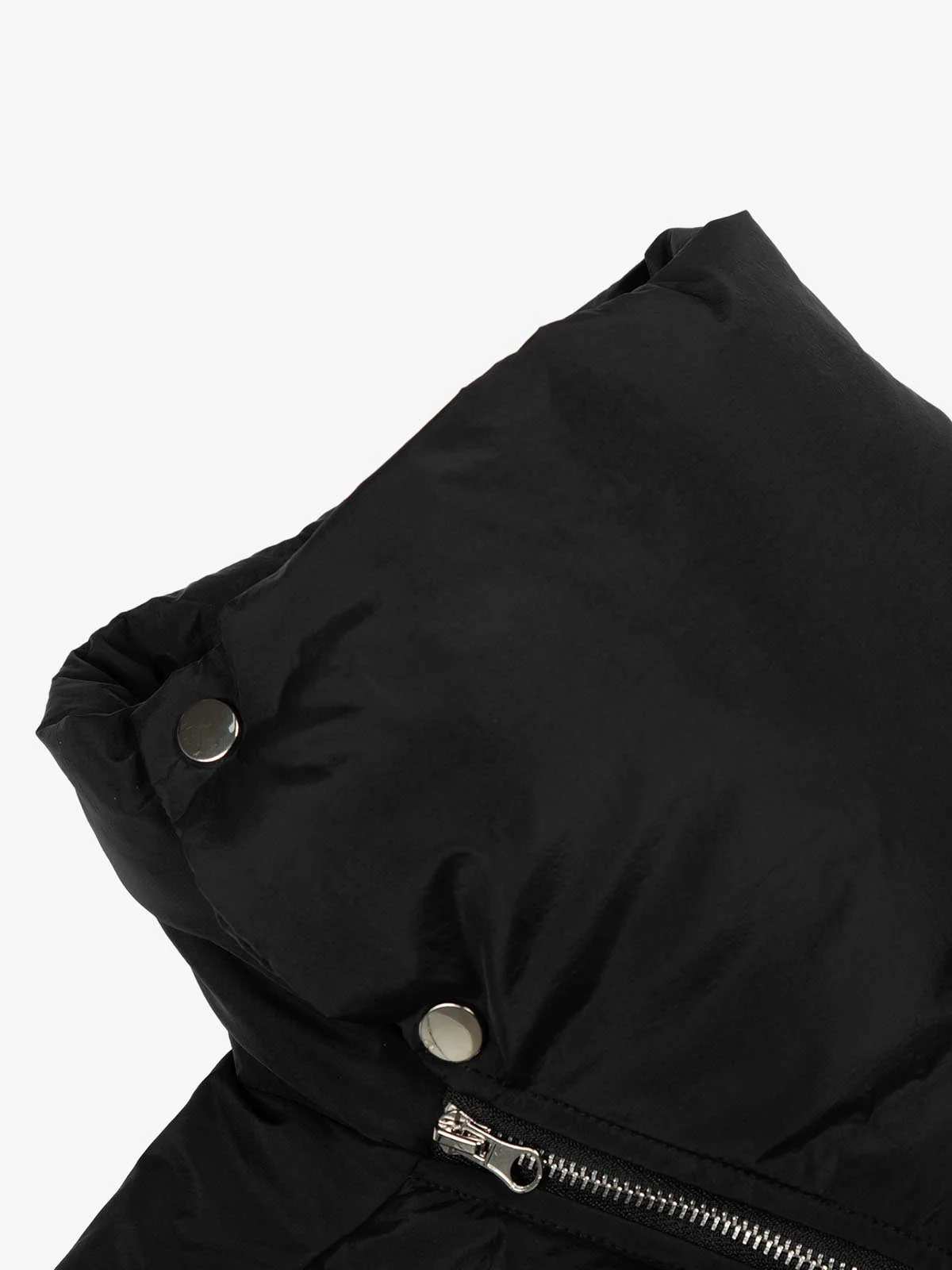 Vintage Asymmetric Zip High-Neck Puffer Jacket - Image 6