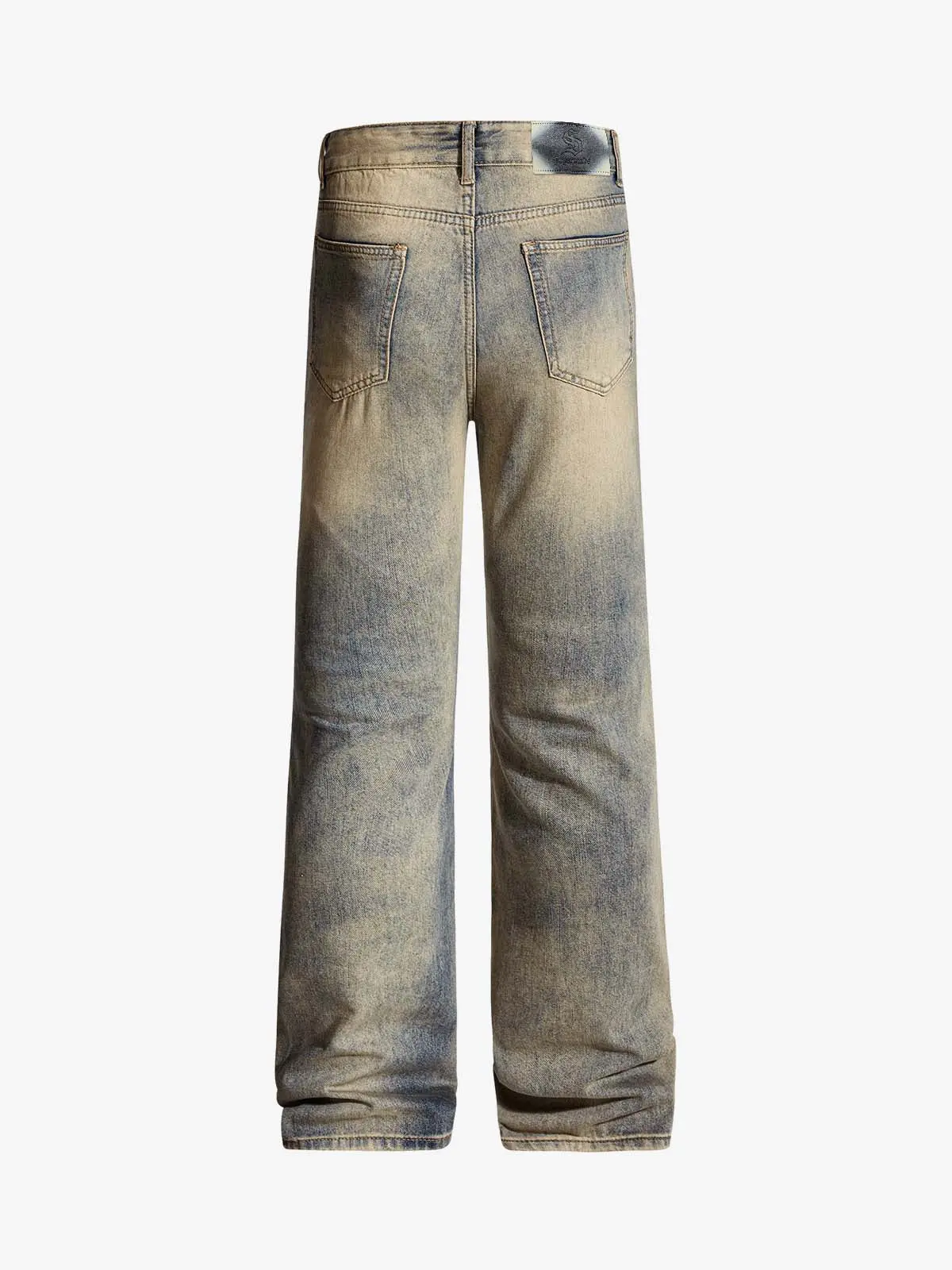 Vintage Distressed Ripped Wide Leg Jeans - Image 2