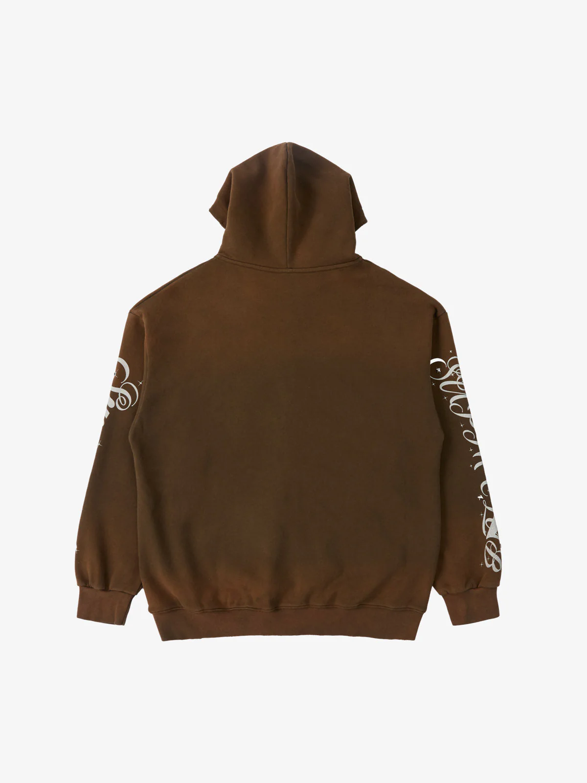 Vintage Distressed Studded Gothic Font Zip Up Hoodie - Image 24