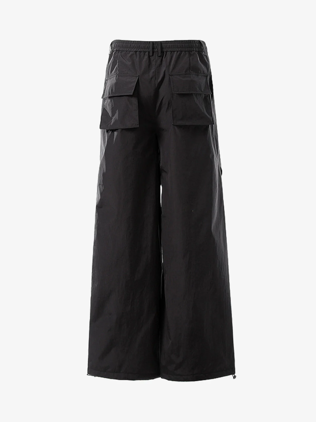 Vintage Drawstring Draped Embroidered Wide Leg Pants - Image 4