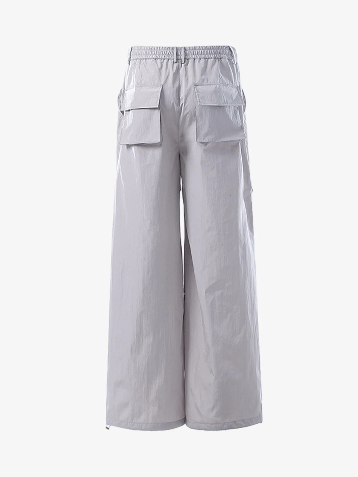 Vintage Drawstring Draped Embroidered Wide Leg Pants - Image 5