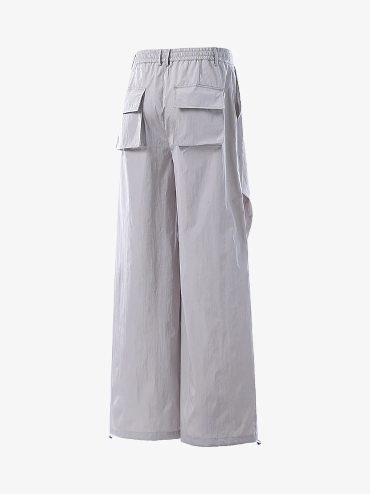 Vintage Drawstring Draped Embroidered Wide Leg Pants - Image 9