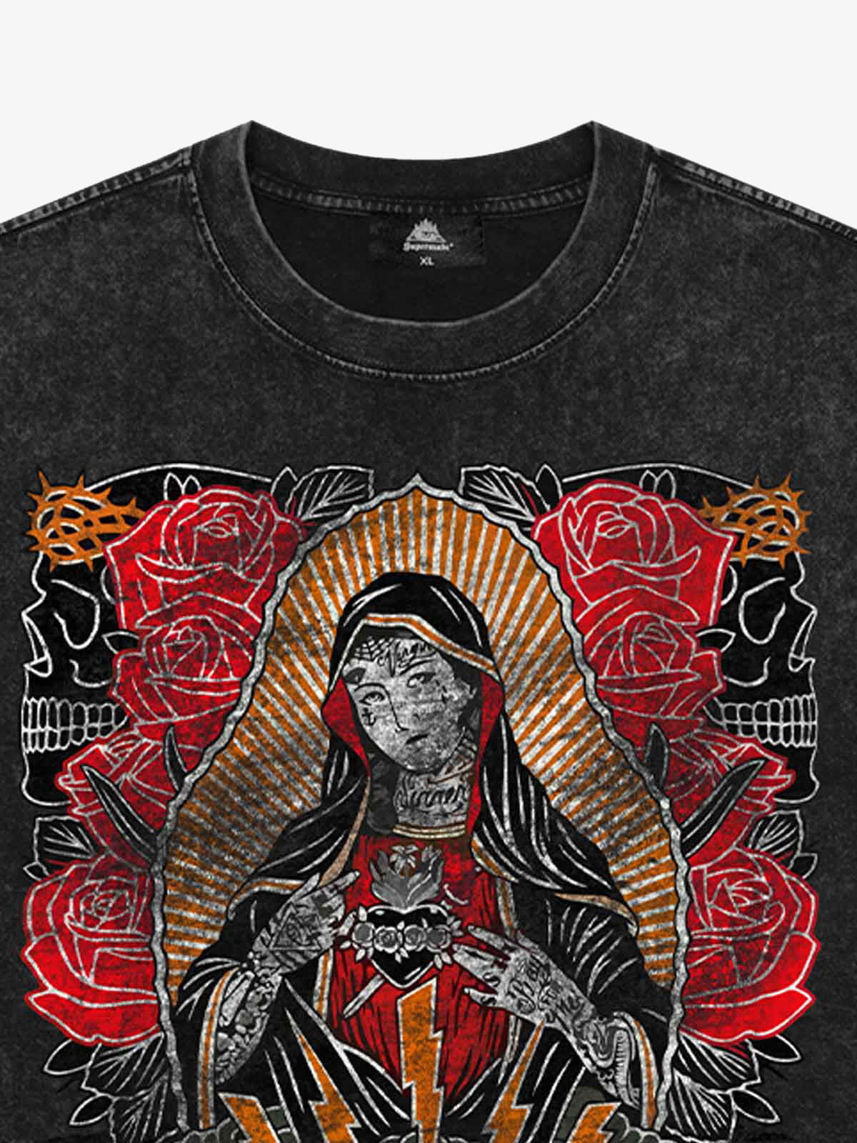 Original Vintage Virgin Mary Graphic T-Shirt - Image 4