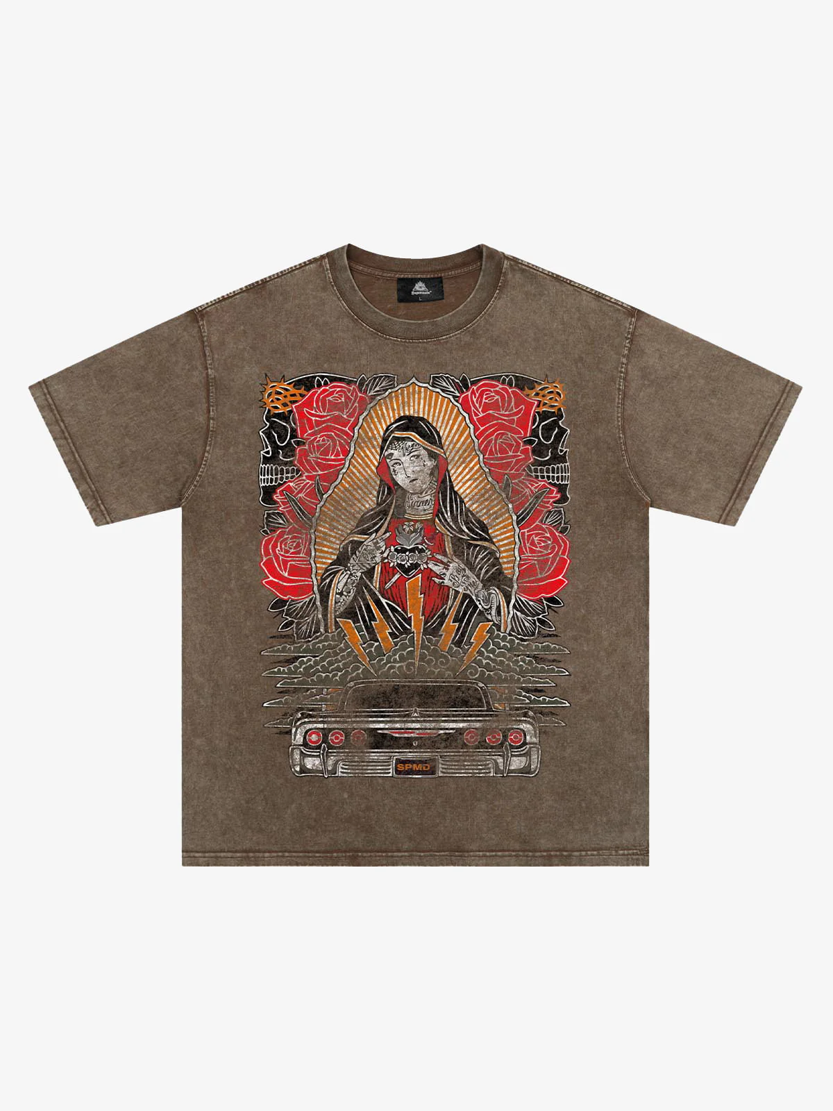 Original Vintage Virgin Mary Graphic T-Shirt - Image 5