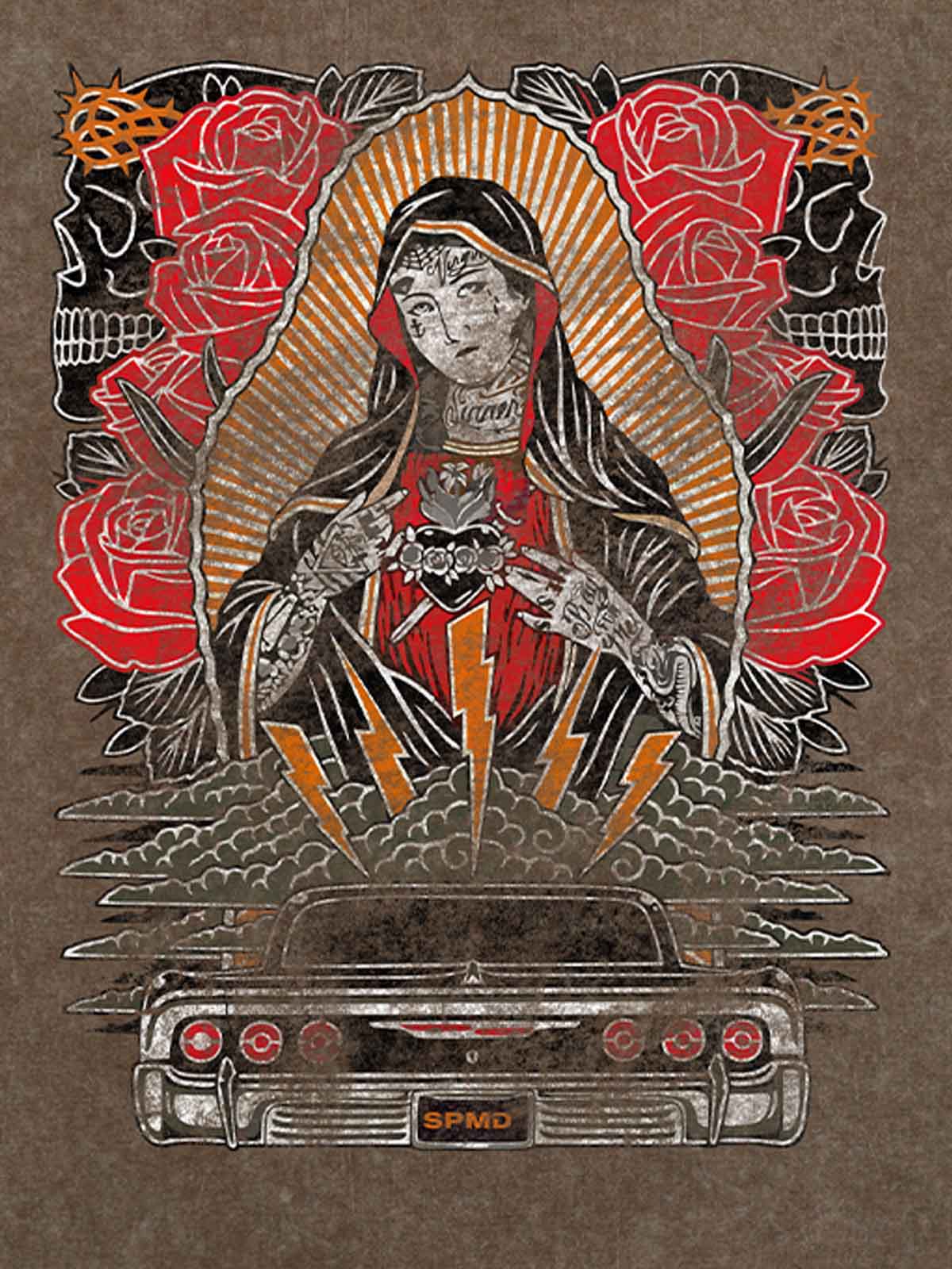 Original Vintage Virgin Mary Graphic T-Shirt - Image 7