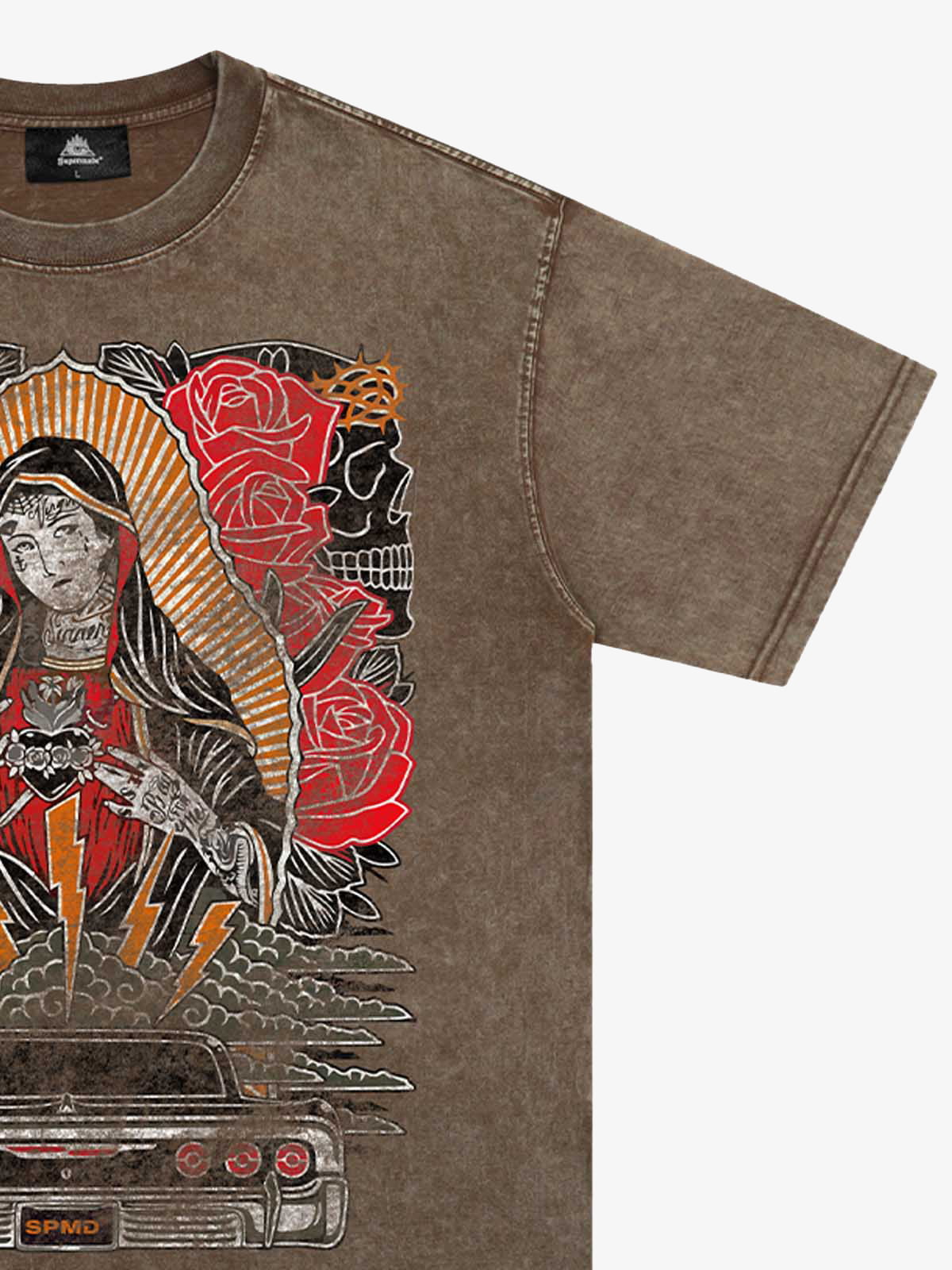 Original Vintage Virgin Mary Graphic T-Shirt - Image 8