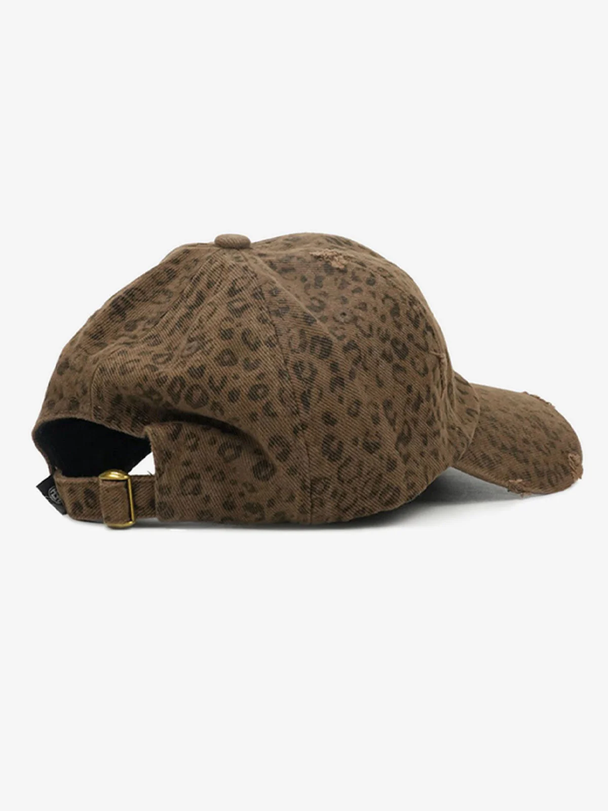 Vintage Leopard Print Distressed Baseball Cap - Image 7