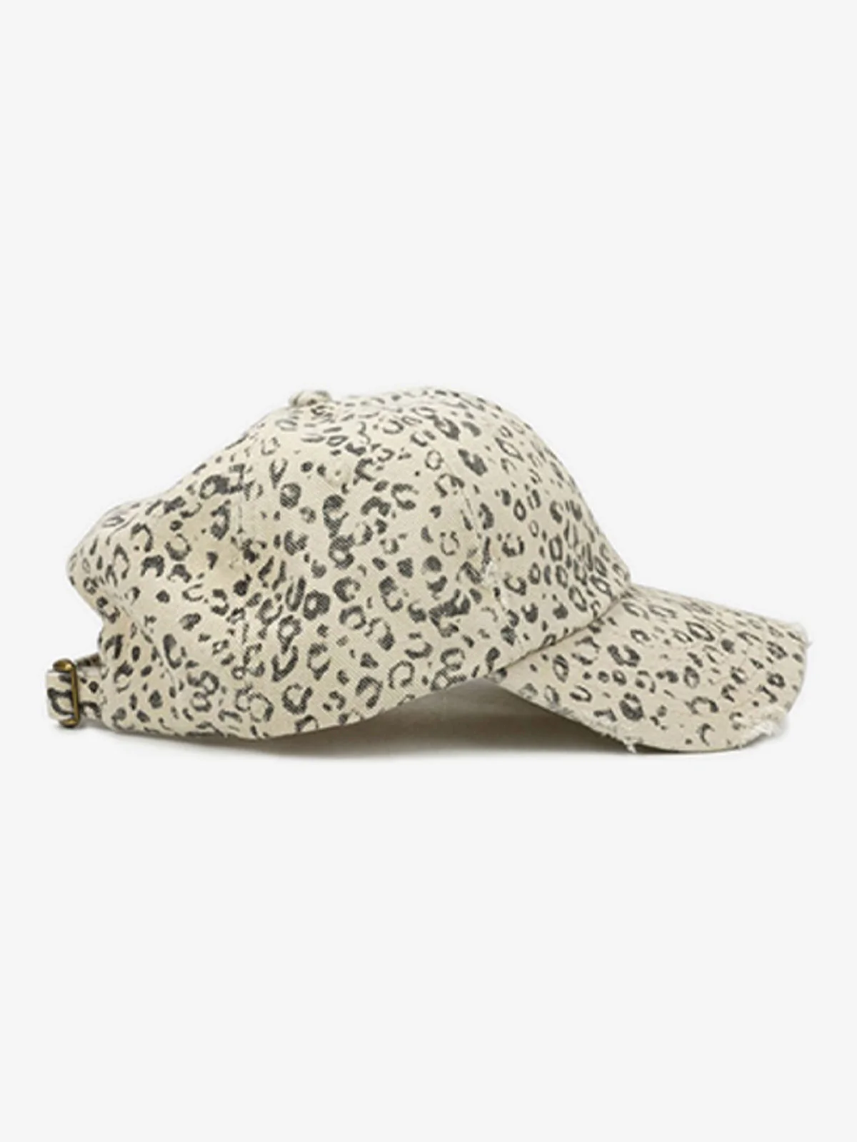 Vintage Leopard Print Distressed Baseball Cap - Image 8