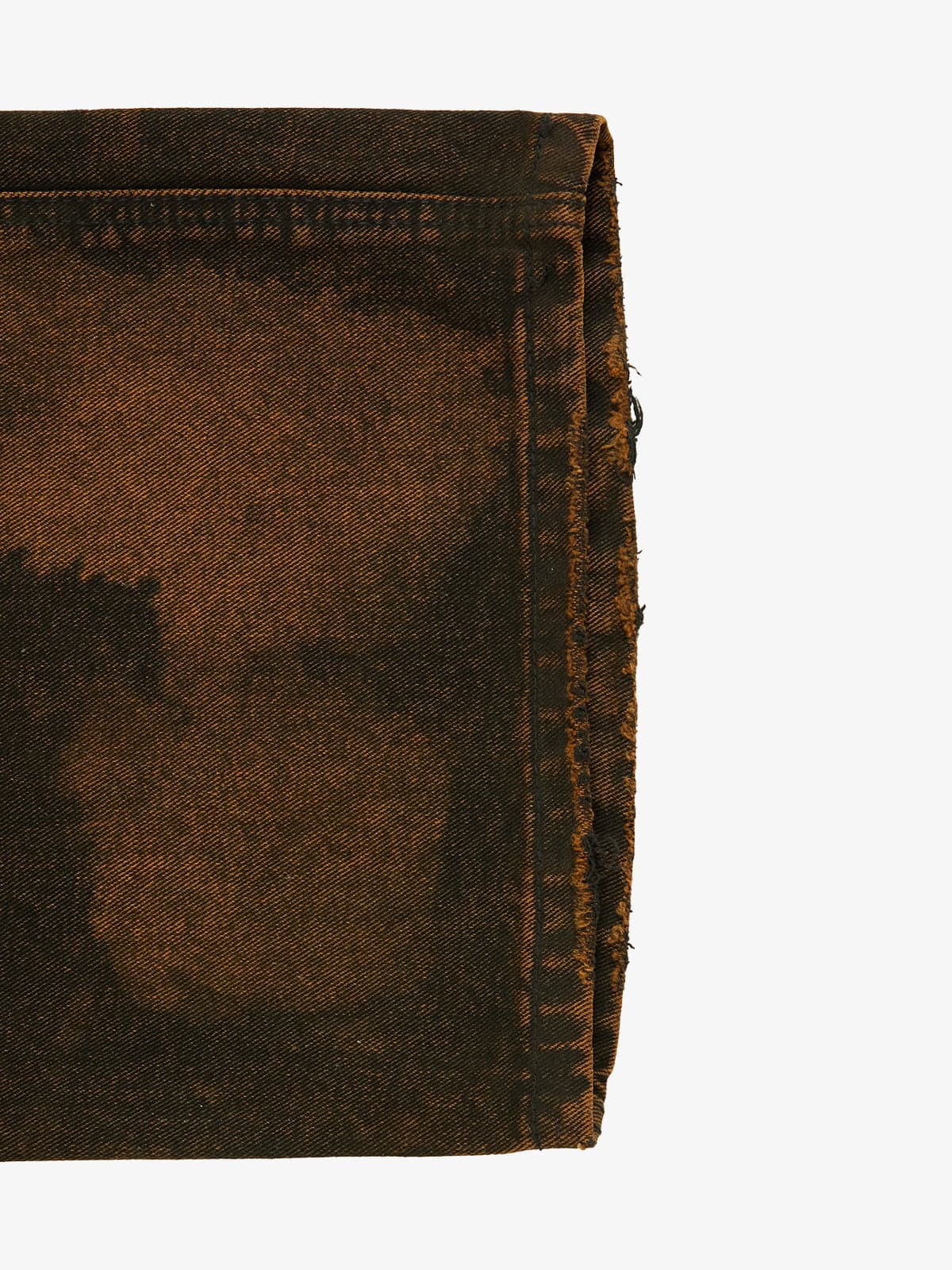 Vintage Mud-Dyed Wash Deconstructed Patchwork Jeans - Image 5