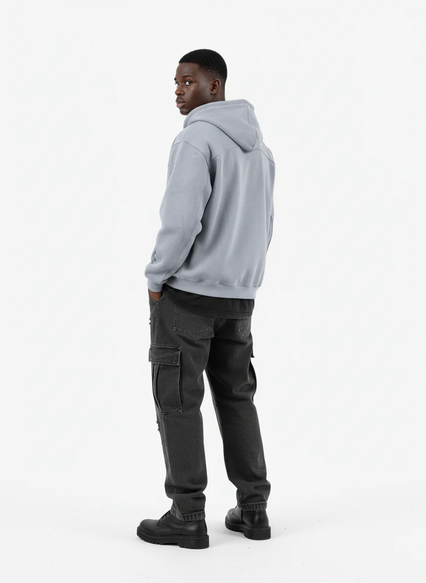 Vintage Suede Letter Embroidered Cropped Zip Up Hoodie - Image 11