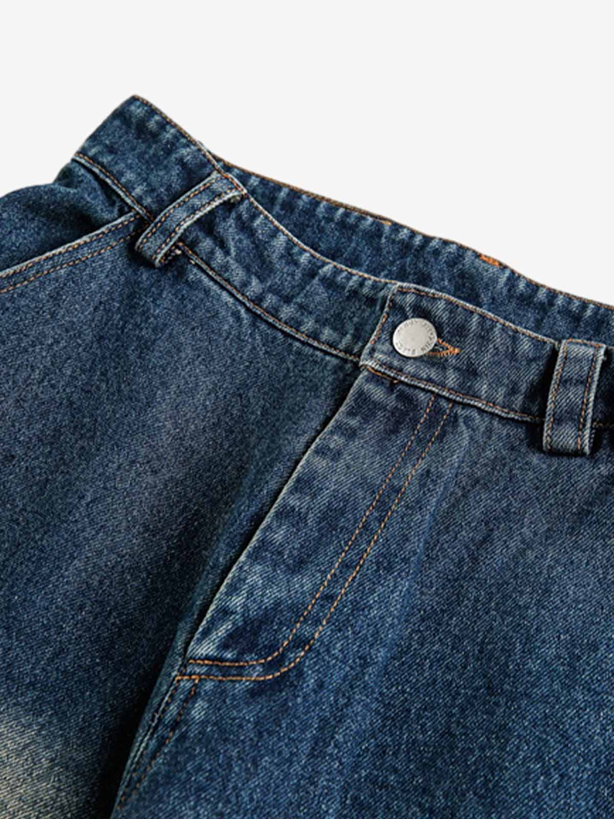 Vintage Washed Distressed Dyed Scimitar Jeans - Image 3