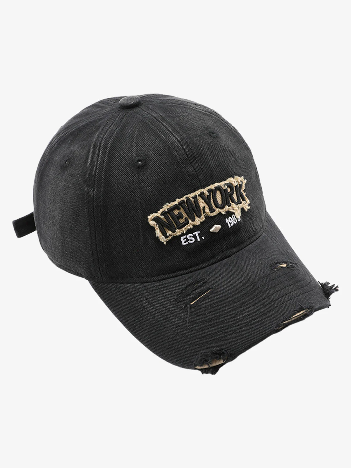 Vintage Washed Distressed Letter Embroidery Baseball Cap - Image 5