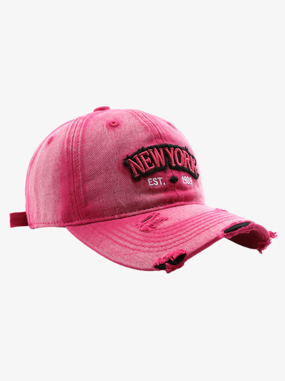 Vintage Washed Distressed Letter Embroidery Baseball Cap - Image 7