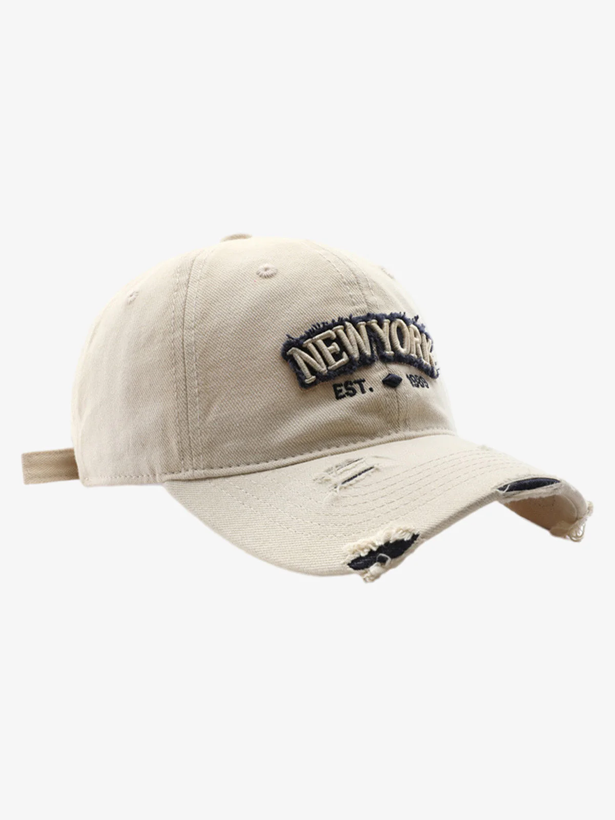 Vintage Washed Distressed Letter Embroidery Baseball Cap - Image 8