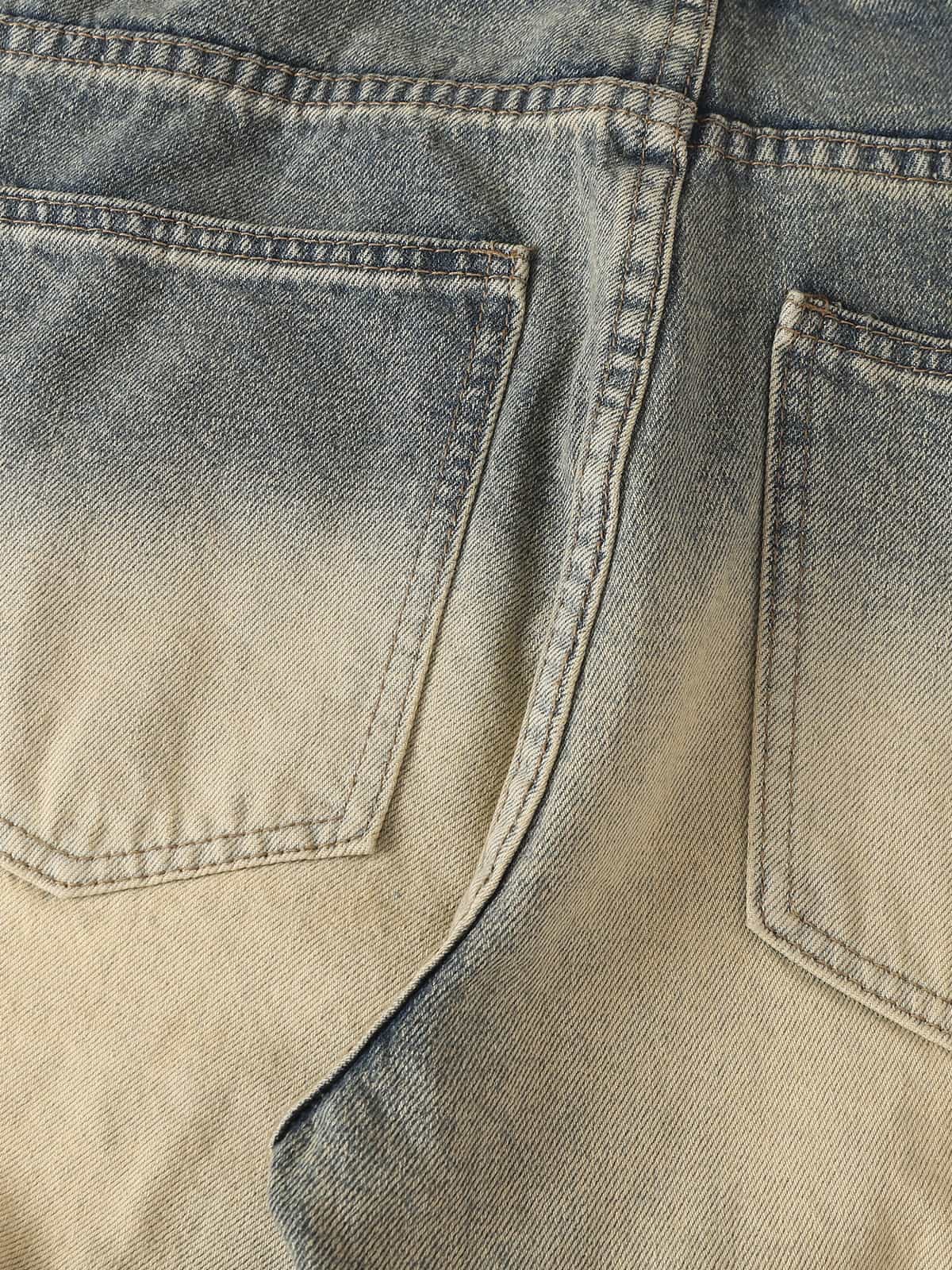 Vintage Washed Flare Jeans - Image 11