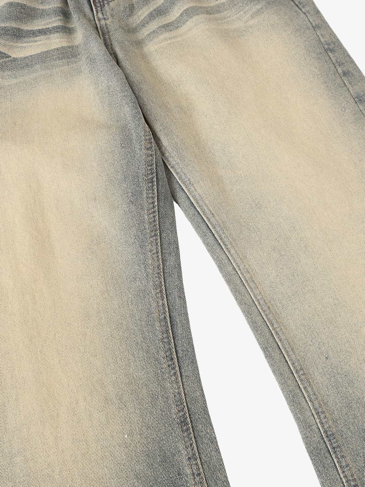 Vintage Washed Flare Jeans - Image 12