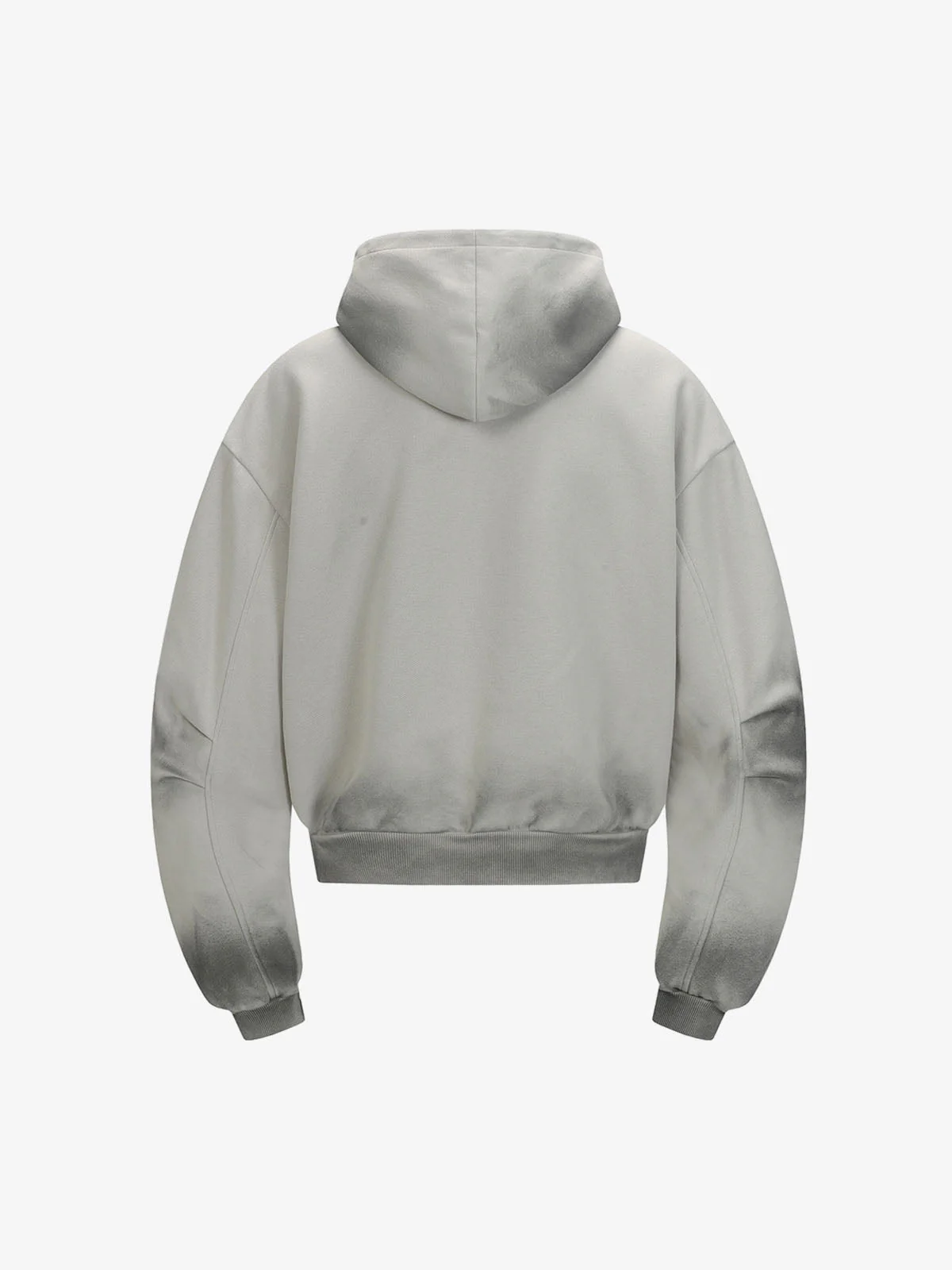 Vintage Washed Half Zip Pocket Dirty Dye Hoodie - Image 3
