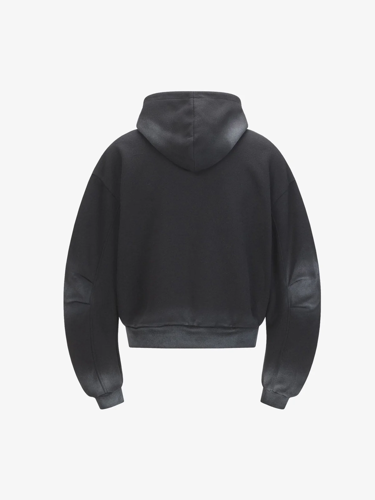 Vintage Washed Half Zip Pocket Dirty Dye Hoodie - Image 4