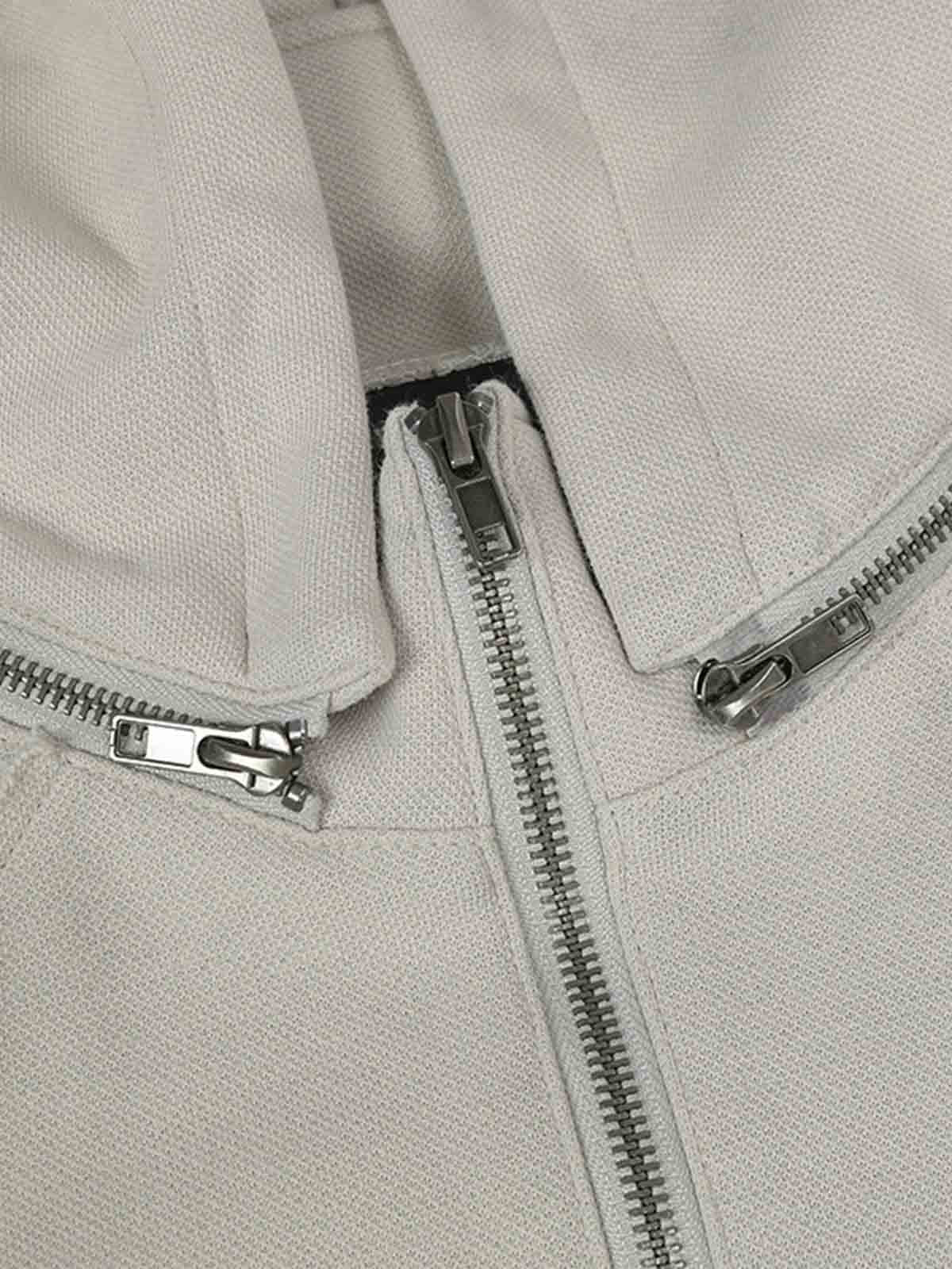 Vintage Washed Half Zip Pocket Dirty Dye Hoodie - Image 5