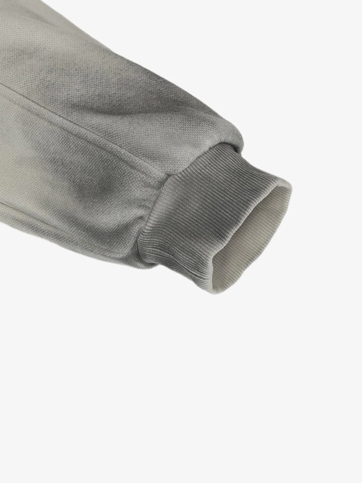 Vintage Washed Half Zip Pocket Dirty Dye Hoodie - Image 7