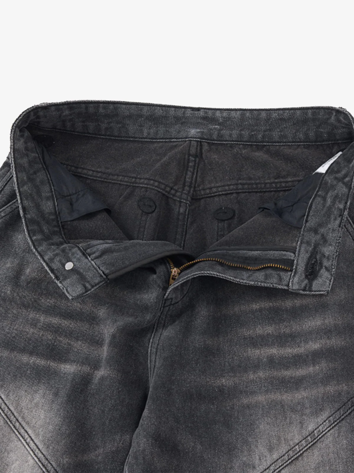 Vintage Washed Multi Pocket Cargo Jeans - Image 10